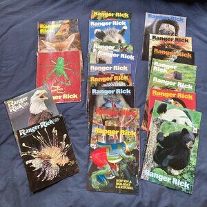 Ranger Rick Magazine Lot Of 22 80's Era Vintage Nature Wildlife Homeschool